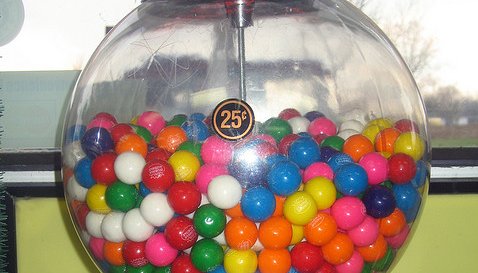 Bubble Gum in a Bubble Gum Machine