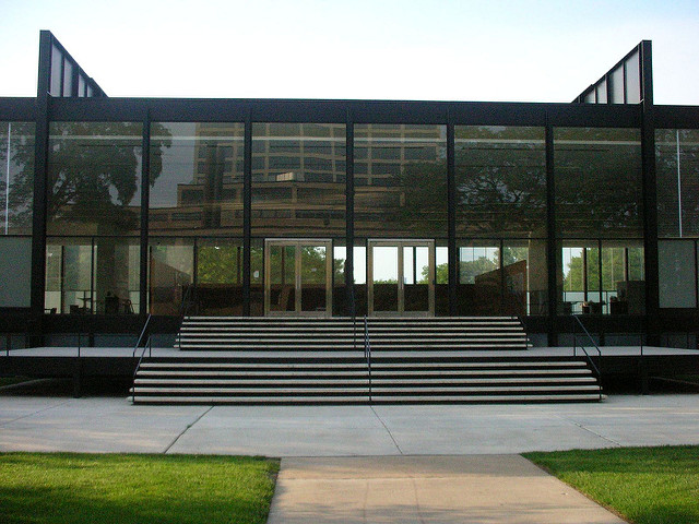 Glass Building on IIT Campus